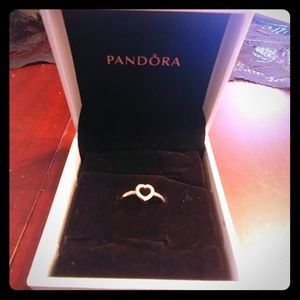 Puzzle heart frame ring